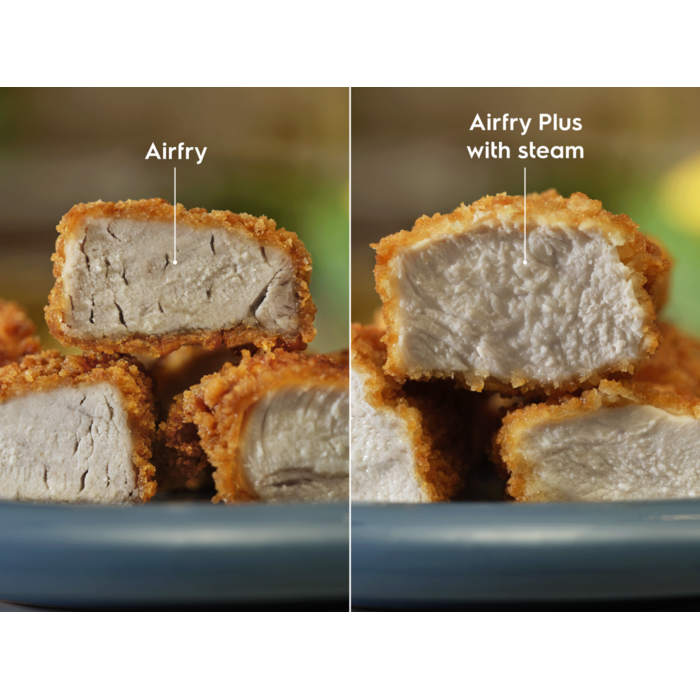 AirFry+, a healthier way to enjoy your favourite fried foods.