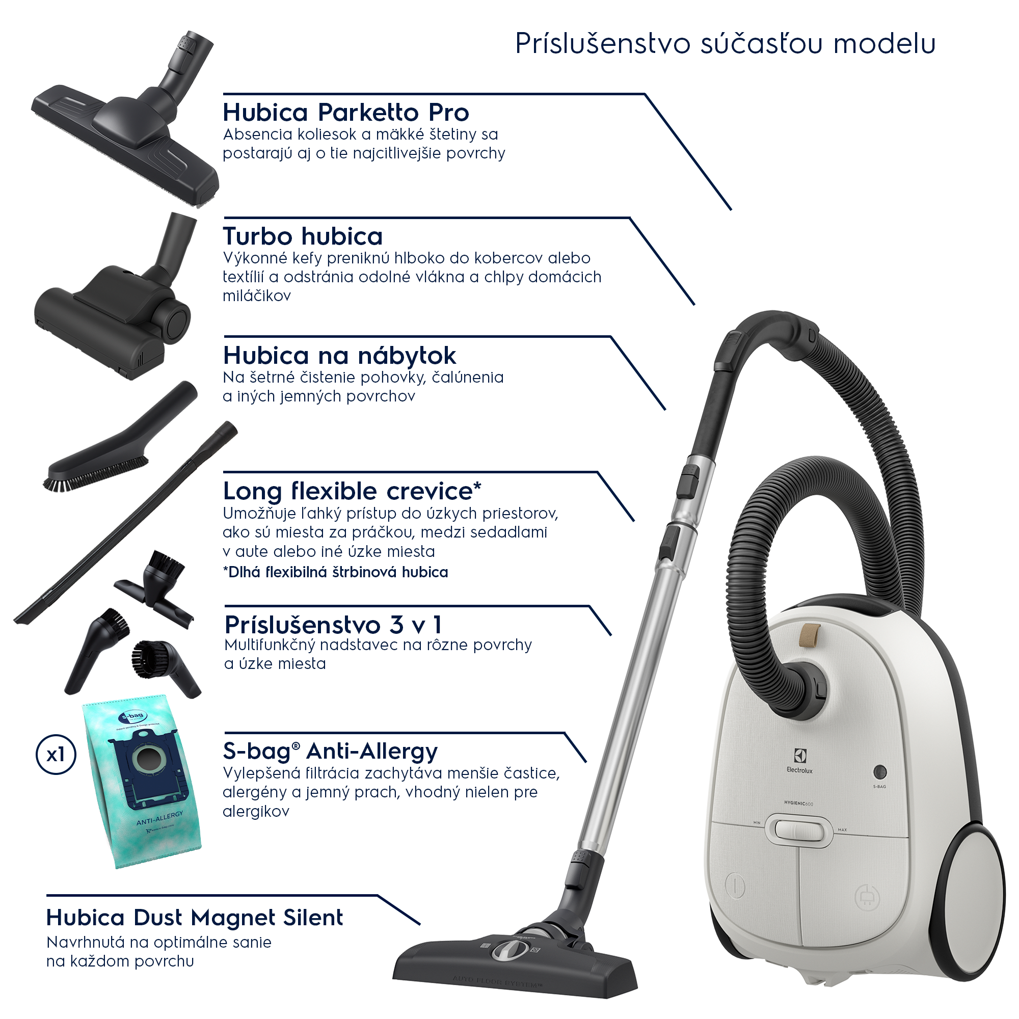 Electrolux - Vreckový vysávač - EB61H6SW