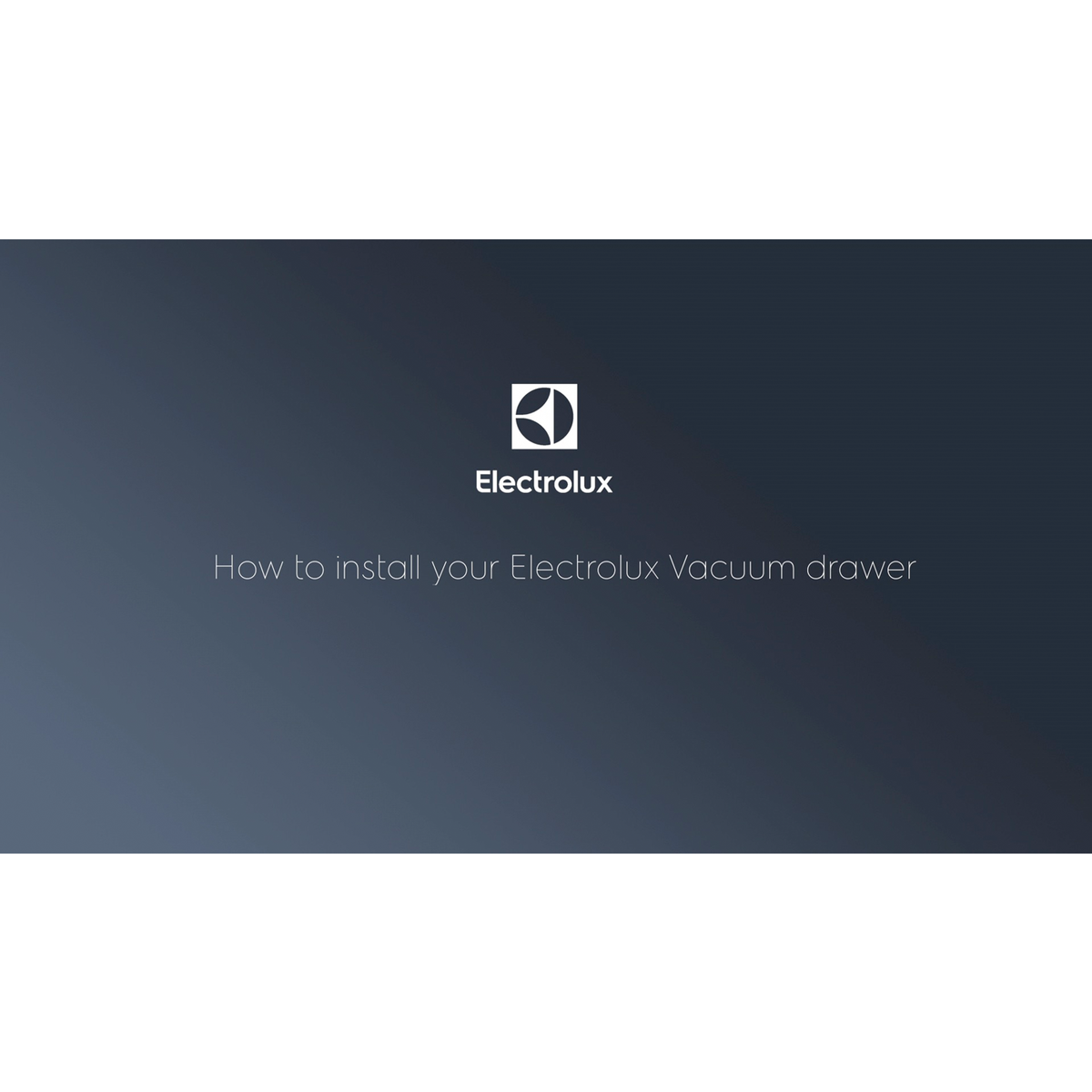 Electrolux - Integrated Vacuum Sealer - KBV14T