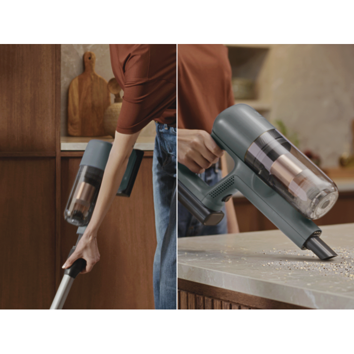 Quick release lets you switch from stick to hand unit in seconds 