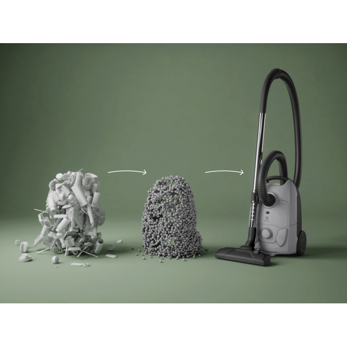 bagged cleaner and main nozzle made with up to 37% recycled plastic for a more mindful choice.