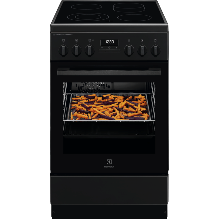 Electrolux Sklokeramický sporák s parnou funkciou SteamBake LKR564277K