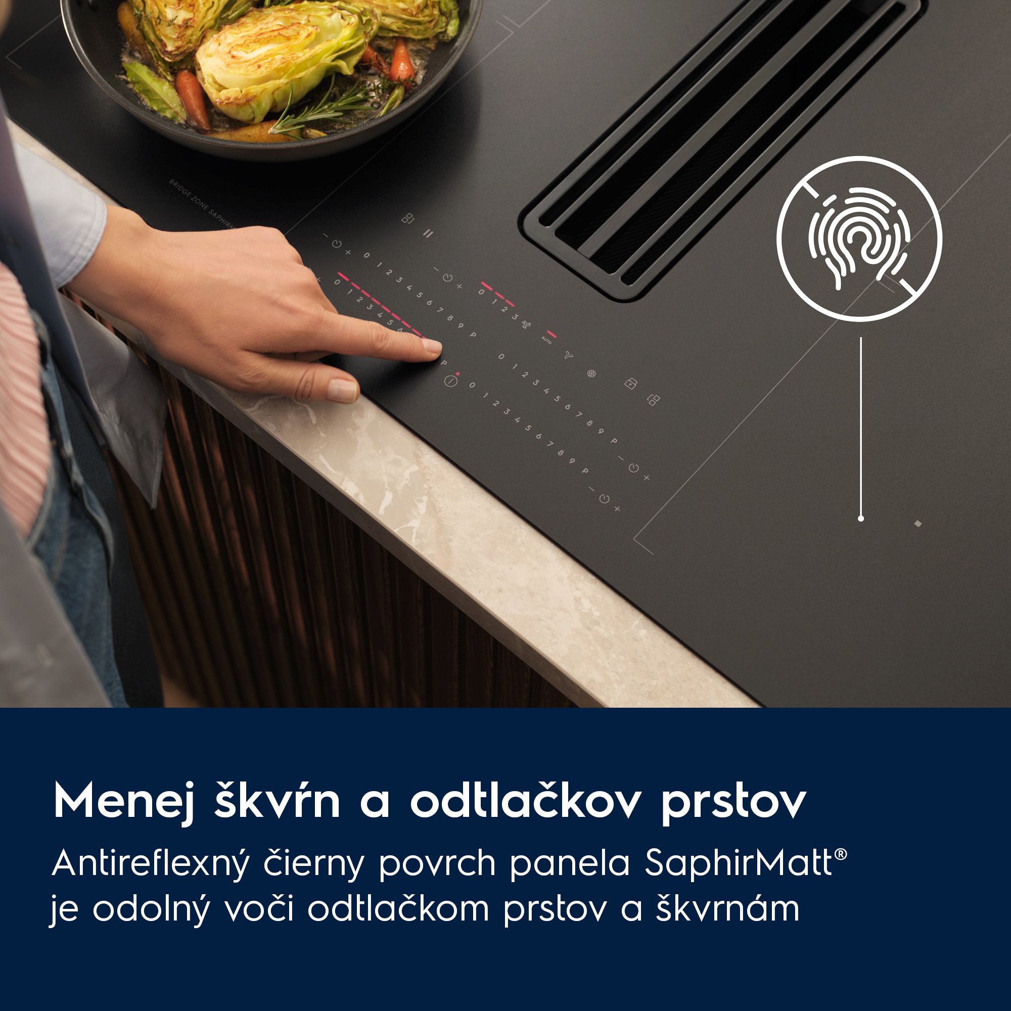 Electrolux - Kombinácia varné dosky a odsávača - KCC84450CZ