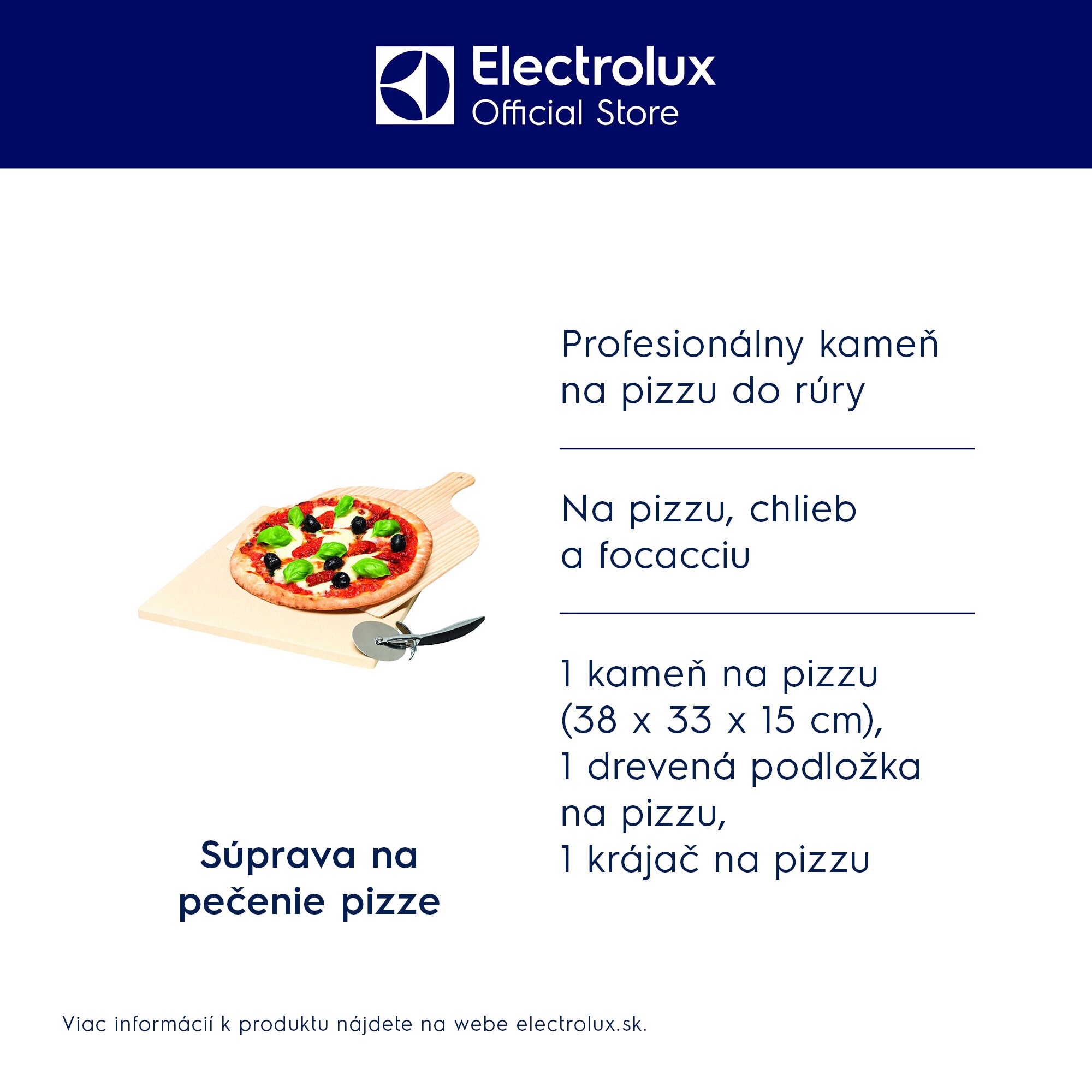 Electrolux - Súprava na pizzu - E9OHPS1