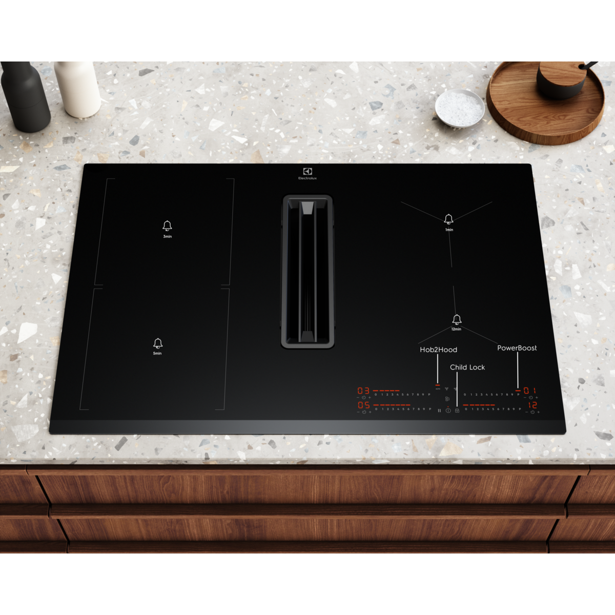 Electrolux - Kombinácie varného panela a odsávača - KCC83443