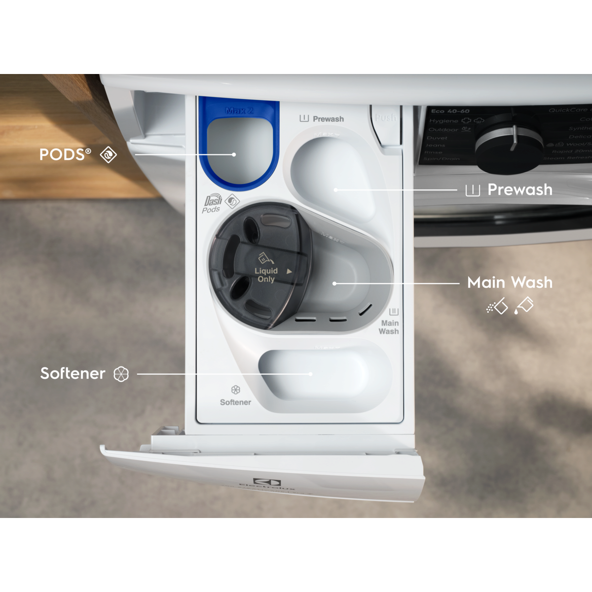 Electrolux - Práčky hlboké spredu plnené - EW8F569QC