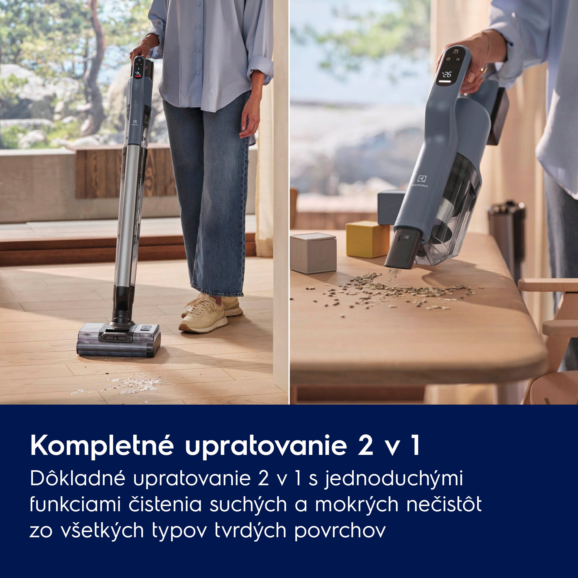 Electrolux - Tyčový vysávač Wet&Dry - EW82U1DB
