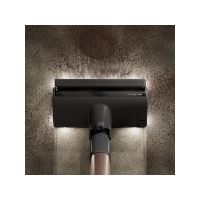 360° LEDs expose dust and dirt all around the AllFloor nozzle.