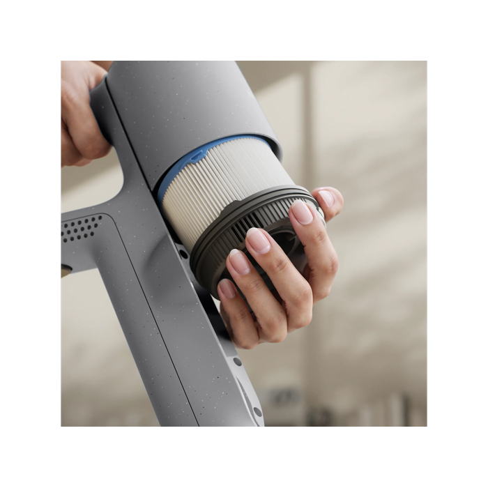 Reusable, washable post-motor filter that enhances filtration performance and releases clean air into your home.