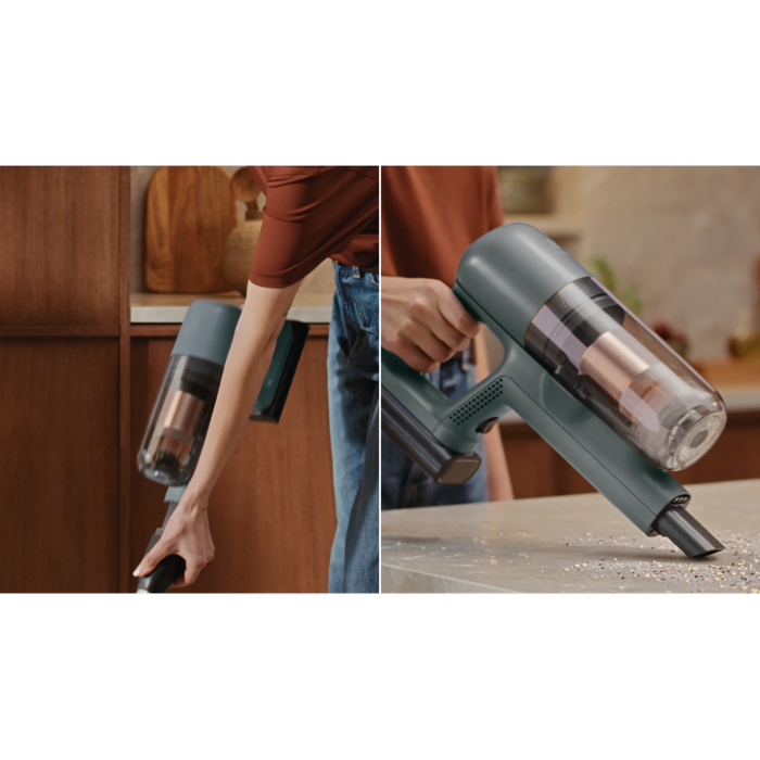 Quick release lets you switch from stick to hand unit in seconds 