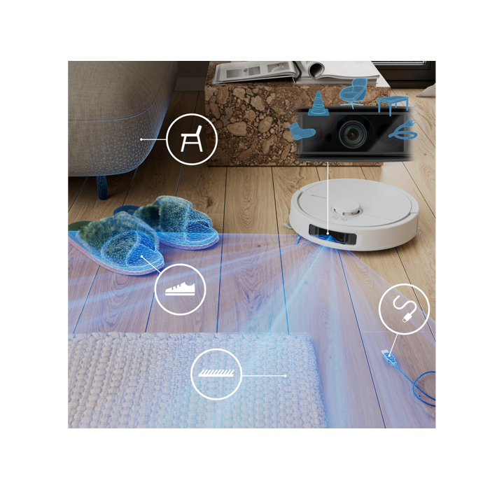 LiDAR, and Dual-Line Lazer with an AI camera for  obstacle detection 
