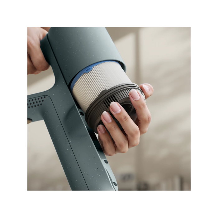 Reusable, washable post-motor filter that enhances filtration performance and releases clean air into your home.