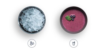 Drvený ľad a smoothie