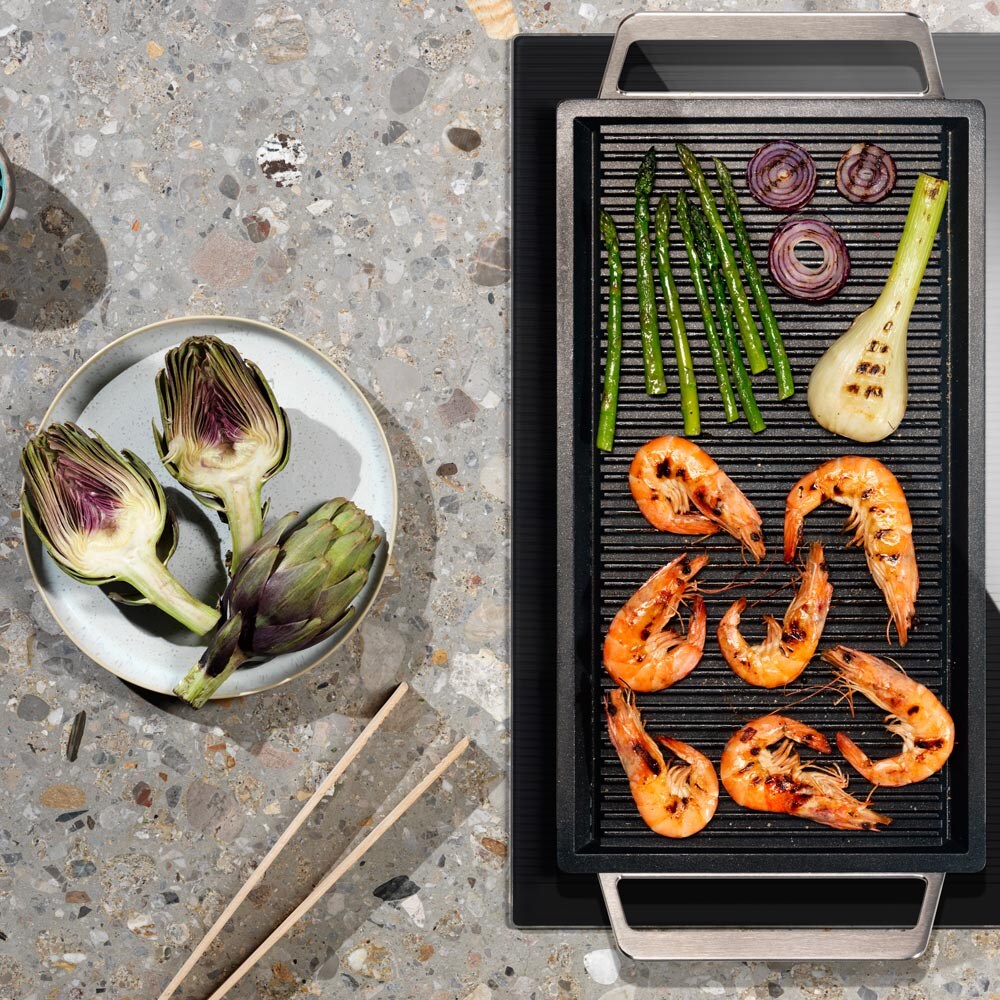 Burger z červené řepy na grilu Plancha značky Electrolux