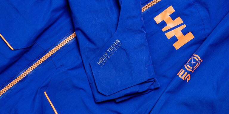 Pohľad zblízka na lyžiarsku bundu