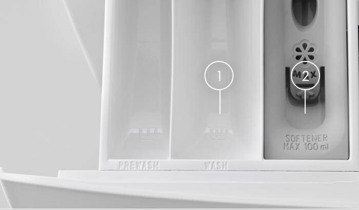 zásobník na prací prášok