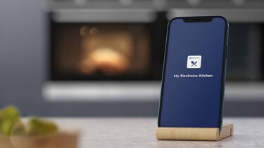 My Electrolux Kitchen app on phone