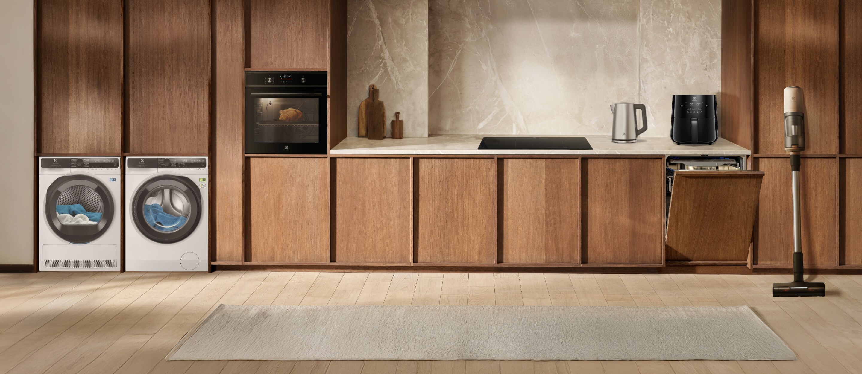 Kuchyňa vybavená spotrebičmi Electrolux