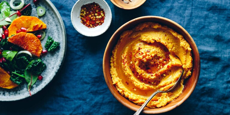 Pikantný tekvicový hummus