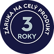 3 roky záruky na celý spotrebič