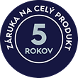 5 rokov záruky na celý spotrebič